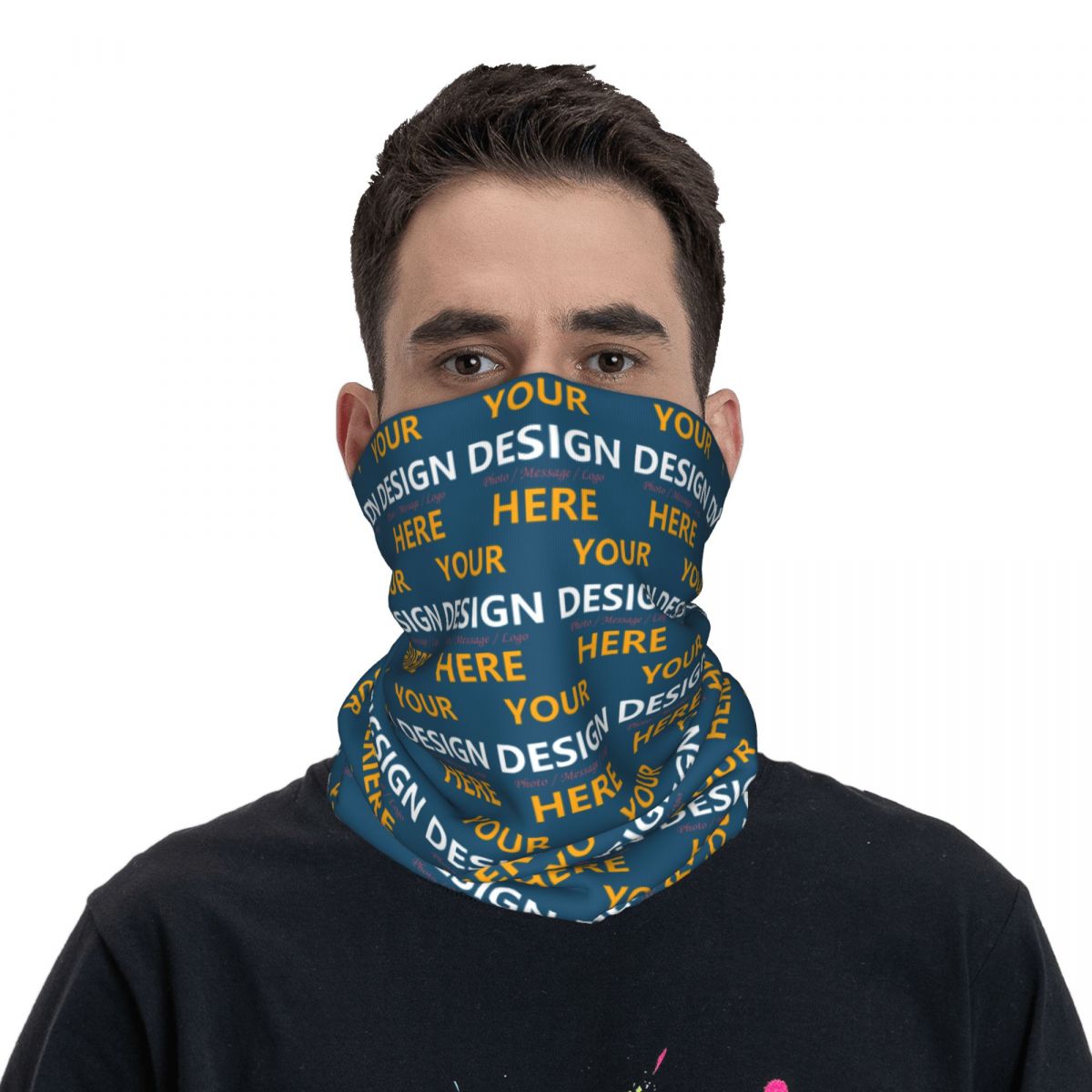 Custom Your Design Here Bandan - Neck Gaiter Face Cover 评论和价格