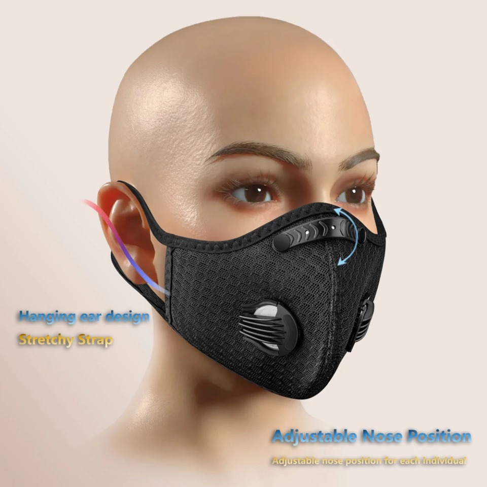 1PCS Cycling Mask With Activat - Anti Pollution Mask 评论和价格