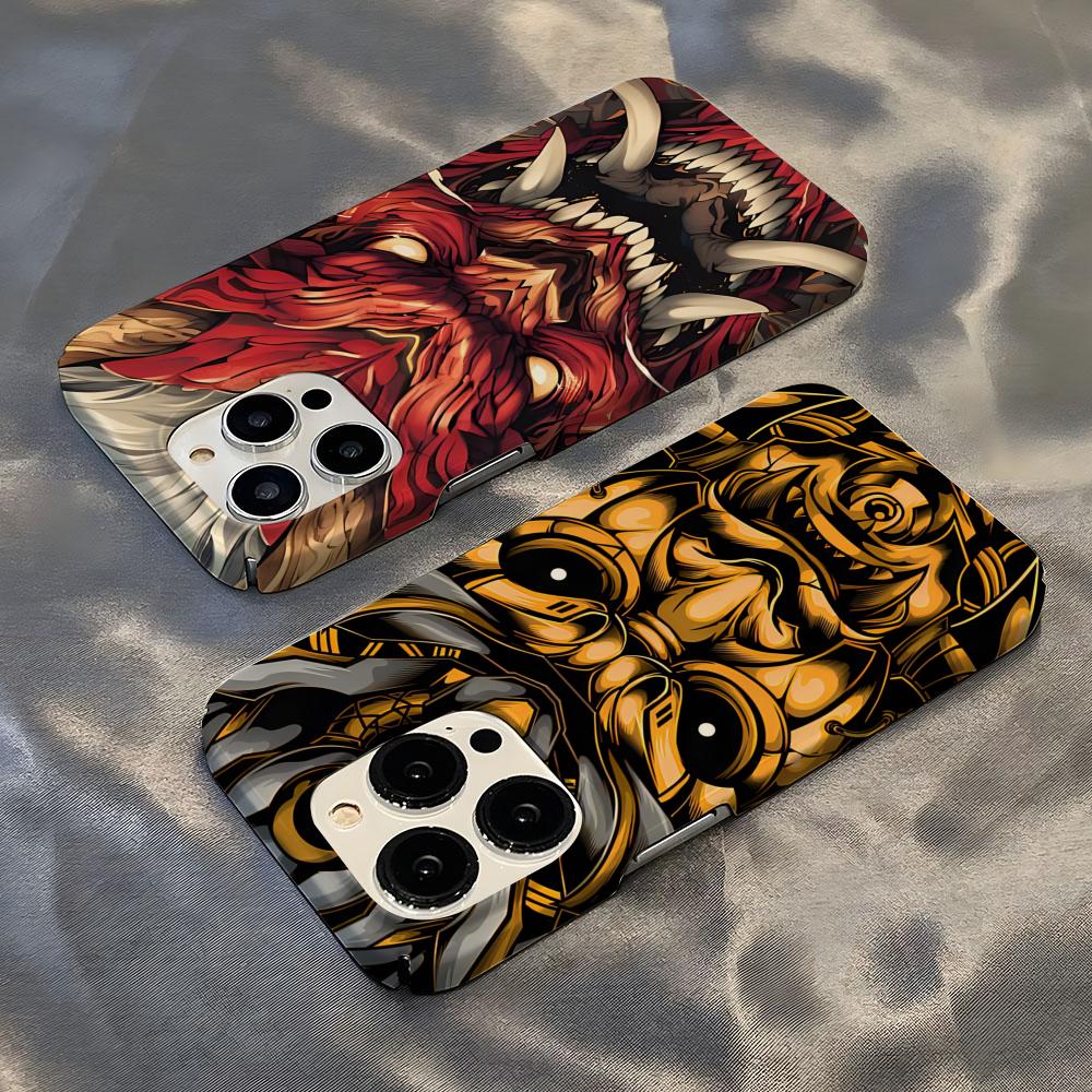 Japanese Samurai Oni Mask Phon - Mask Case Hard Shell 评论和价格